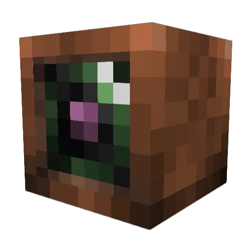 T7ER Minecraft avatar head, 3D render