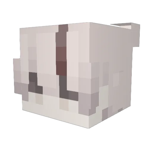 T7N4 Minecraft avatar head, 3D render