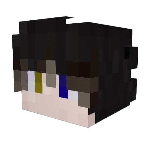 T8Adventures Minecraft avatar head, 3D render