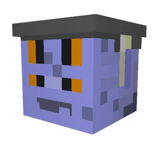 T8Saad Minecraft avatar head, 3D render