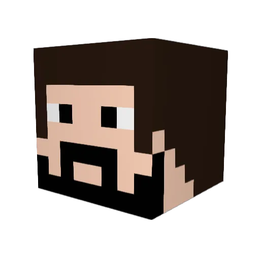 T8Ss Minecraft avatar head, 3D render