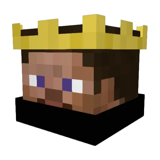 T9BI Minecraft avatar head, 3D render