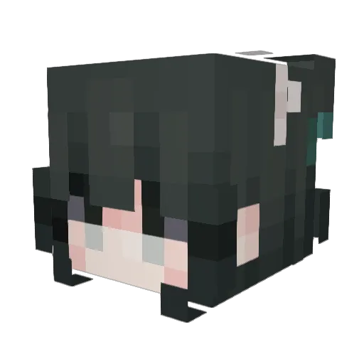 TAAAANEY Minecraft avatar head, 3D render