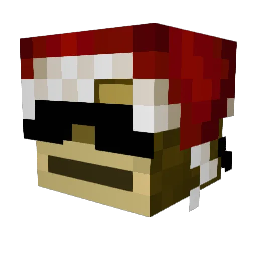 TAAVETTI1 Minecraft avatar head, 3D render