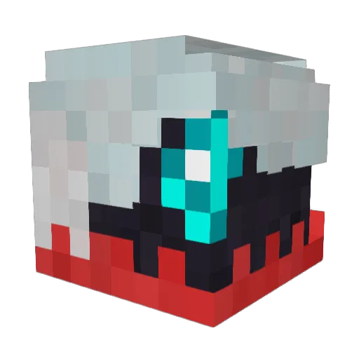 TAB0NE Minecraft avatar head, 3D render