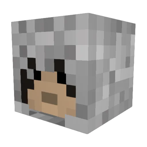 TABARL Minecraft avatar head, 3D render