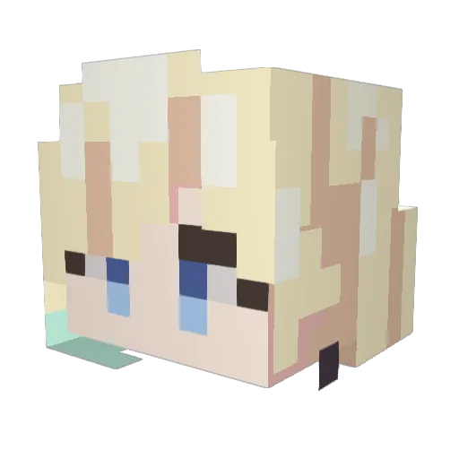 TABESHO Minecraft avatar head, 3D render