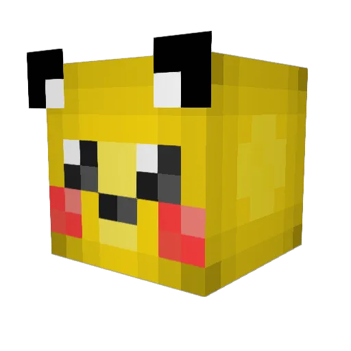 TABI1072 Minecraft avatar head, 3D render