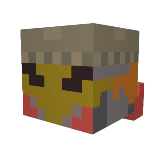TABonline Minecraft avatar head, 3D render