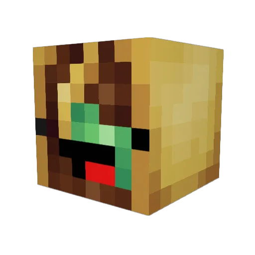 TAC0_B3LL Minecraft avatar head, 3D render