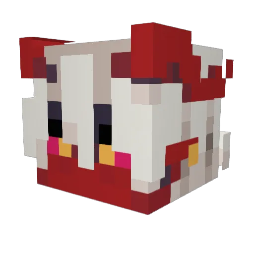 TAC78 Minecraft avatar head, 3D render