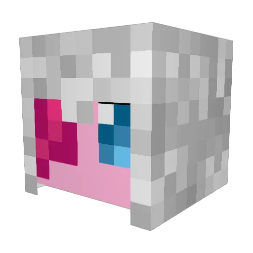 TAC94 Minecraft avatar head, 3D render