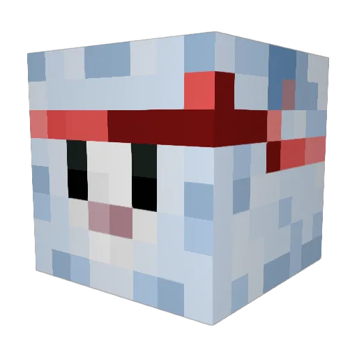 TACOMAN378 Minecraft avatar head, 3D render