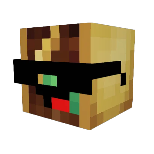 TACOMASTERLORD Minecraft avatar head, 3D render