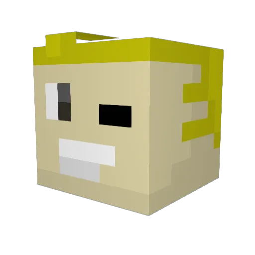 TACO_K1NG Minecraft avatar head, 3D render