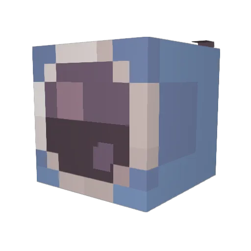 TAC_stuff Minecraft avatar head, 3D render