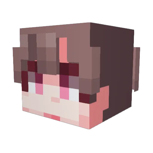 TAESANN Minecraft avatar head, 3D render