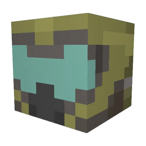 TAGBizi Minecraft avatar head, 3D render