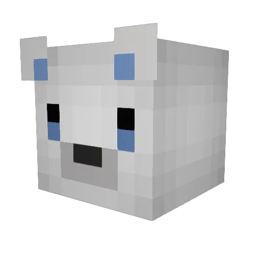TAGCB Minecraft avatar head, 3D render