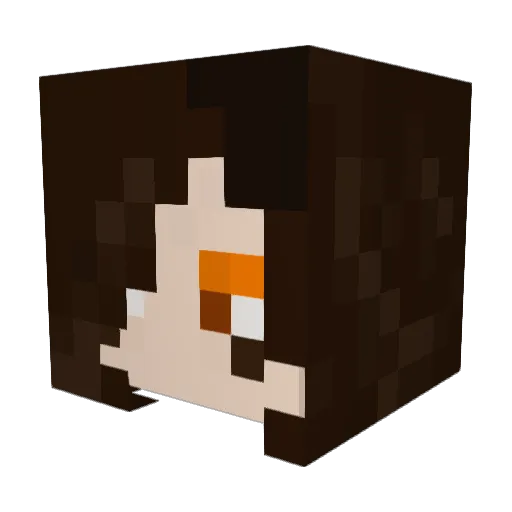 TAIGAFOXON Minecraft avatar head, 3D render
