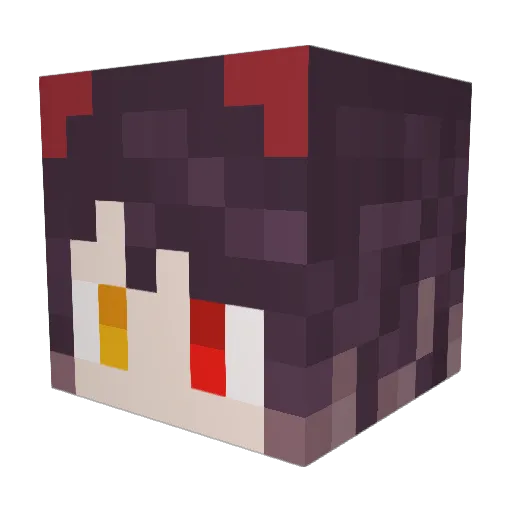 TAIGA_SUGAHARA Minecraft avatar head, 3D render