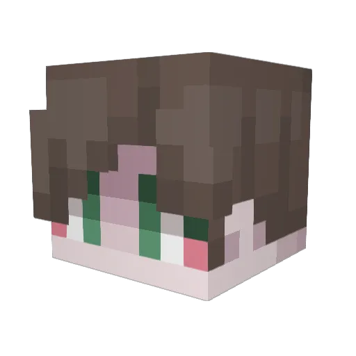 TAIHIRO Minecraft avatar head, 3D render