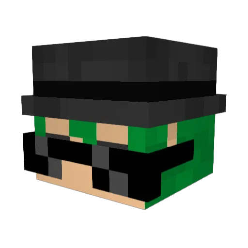 TAIKOJIRO Minecraft avatar head, 3D render