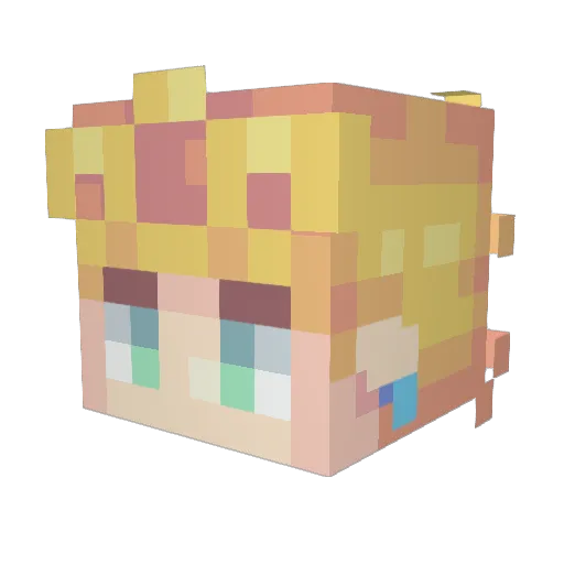 TAJIRIRI1015 Minecraft avatar head, 3D render