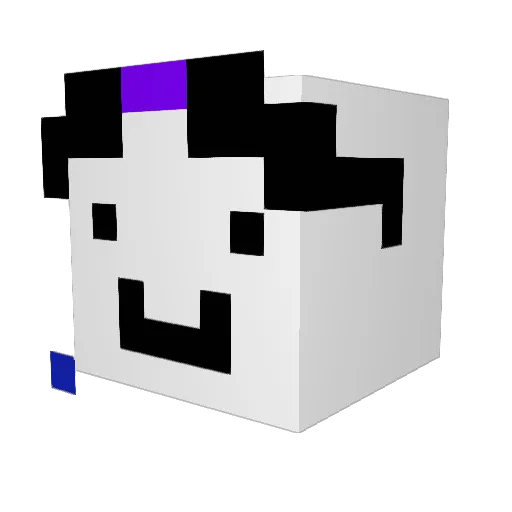 TAKE__HIDE Minecraft avatar head, 3D render