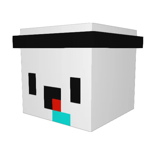 TAKKK_ Minecraft avatar head, 3D render