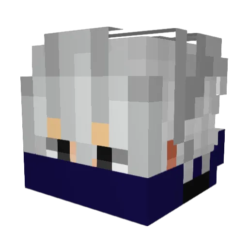 TAKU32823 Minecraft avatar head, 3D render