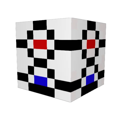 TAKUI1125 Minecraft avatar head, 3D render