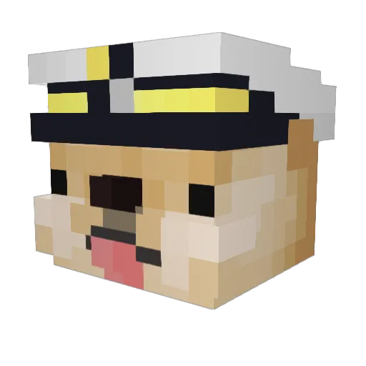 TAKUYA_W Minecraft avatar head, 3D render