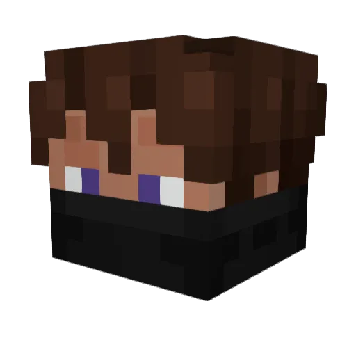 TALK_ALOT_ Minecraft avatar head, 3D render