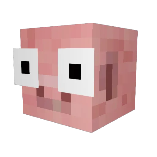 TALMO081008 Minecraft avatar head, 3D render