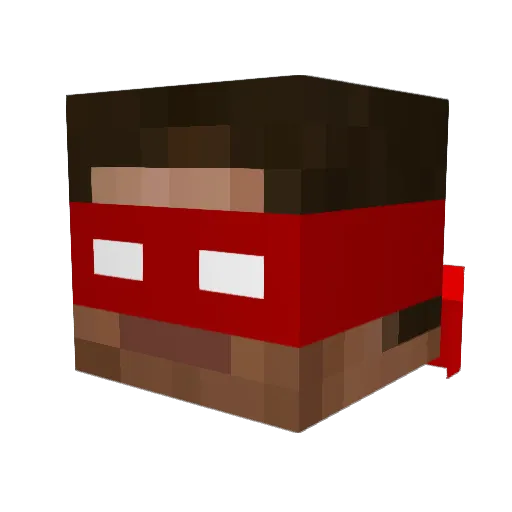 TALON1234 Minecraft avatar head, 3D render