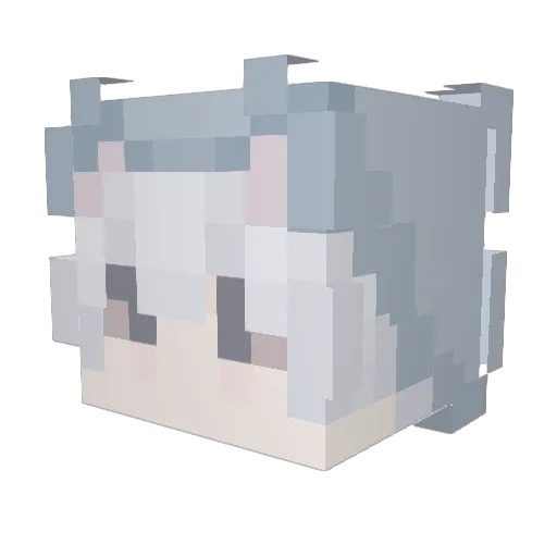 TALRONI Minecraft avatar head, 3D render