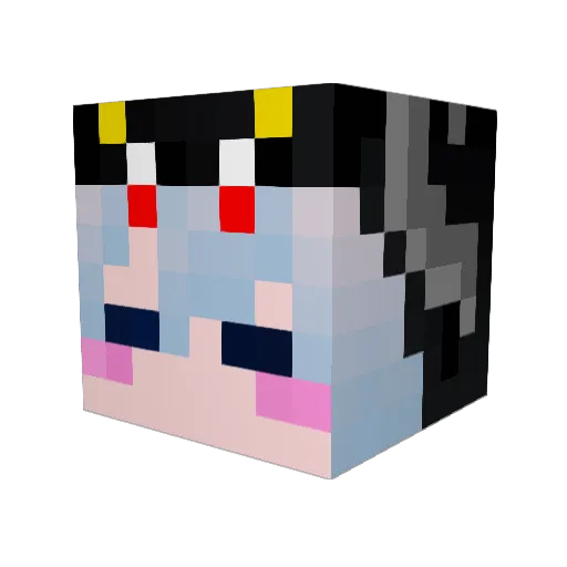 TAMAGOoooooN Minecraft avatar head, 3D render