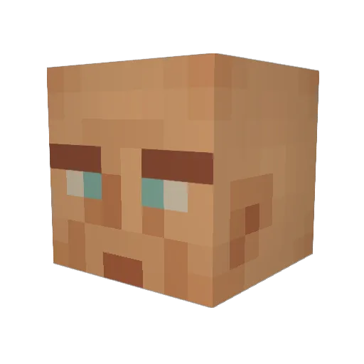 TAND0 Minecraft avatar head, 3D render