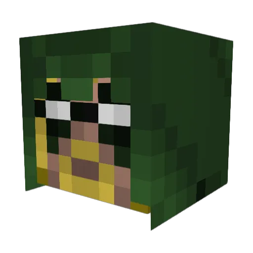 TANK2559 Minecraft avatar head, 3D render