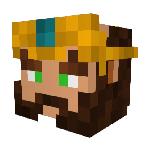 TANK985 Minecraft avatar head, 3D render