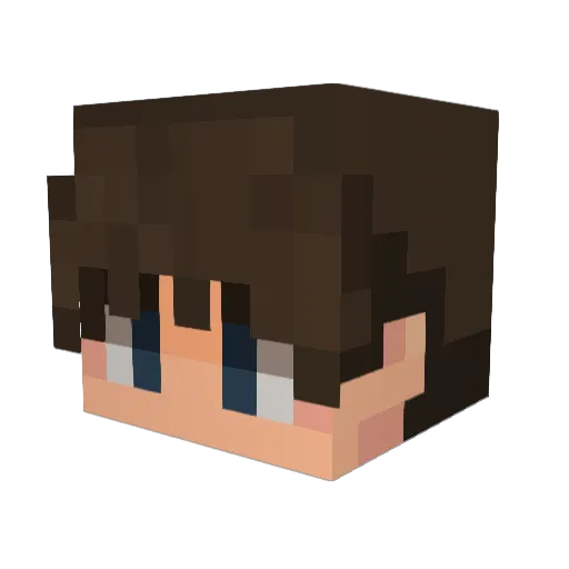 TANNAHEE Minecraft avatar head, 3D render