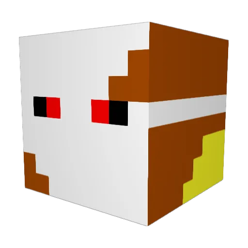 TANOTANKLEGEND Minecraft avatar head, 3D render