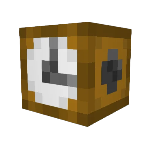 TANPOPO16 Minecraft avatar head, 3D render