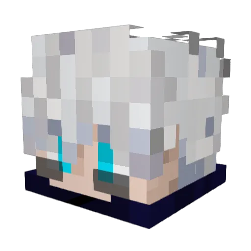TANTSIH Minecraft avatar head, 3D render