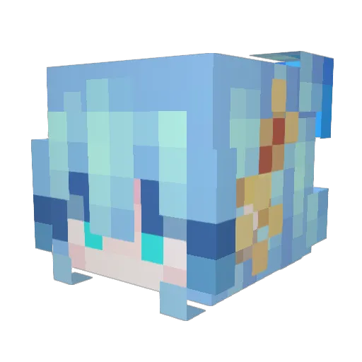 TAOZIS Minecraft avatar head, 3D render
