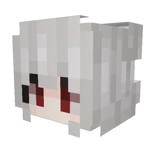 TAPURUA Minecraft avatar head, 3D render