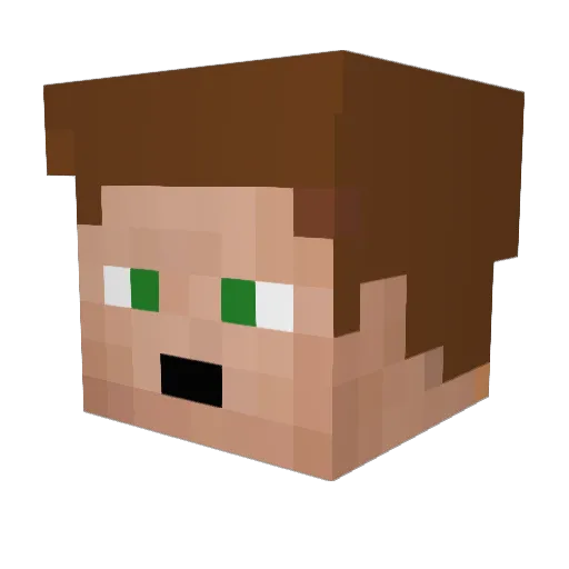 TARDISMAN360 Minecraft avatar head, 3D render