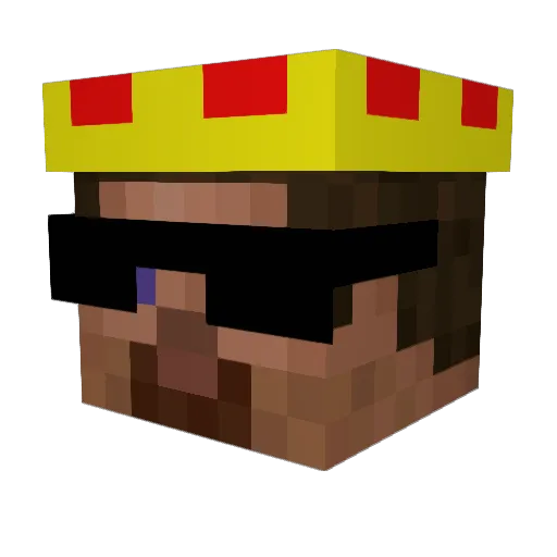TARIVAGE Minecraft avatar head, 3D render