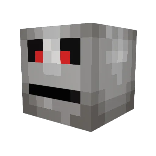 TAS7E Minecraft avatar head, 3D render